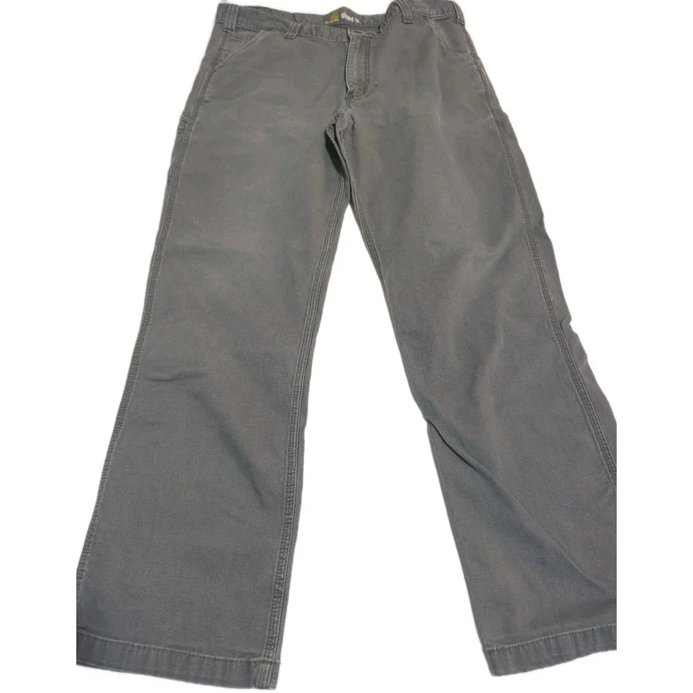 Carhartt Relaxed Fit Carpenter Pants Mens 38x34 Gray Streetwear Skater Workwear